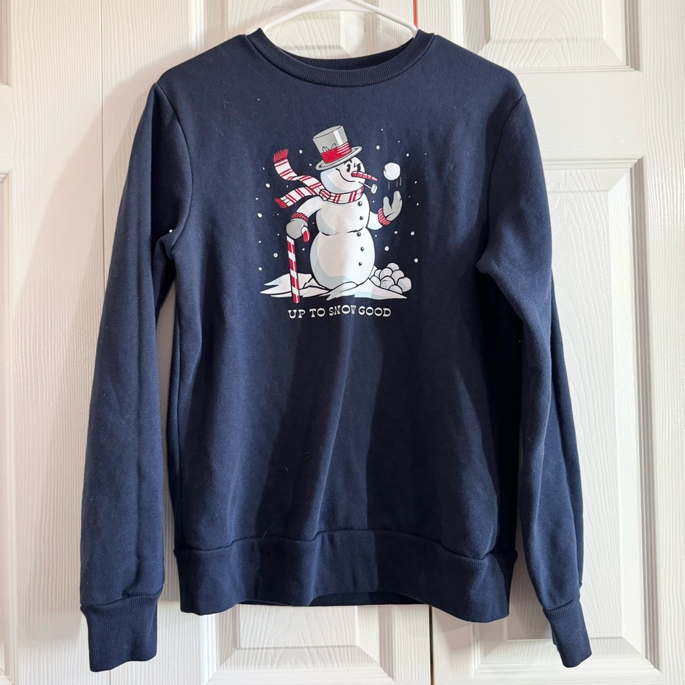 Old Navy Holiday Graphic Crew-Neck Sweatshirt - Up To Snow Good - Small